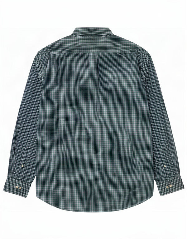 Koszula męska Chaps o klasycznym kroju, rozmiar 17 1/2 XL, bawełniana zielona kratka