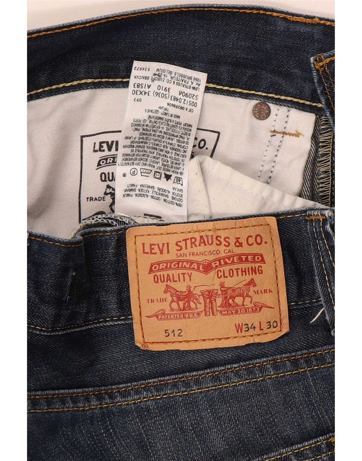 Męskie jeansy Levi's 512 Bootcut W34 L29 Niebieskie
