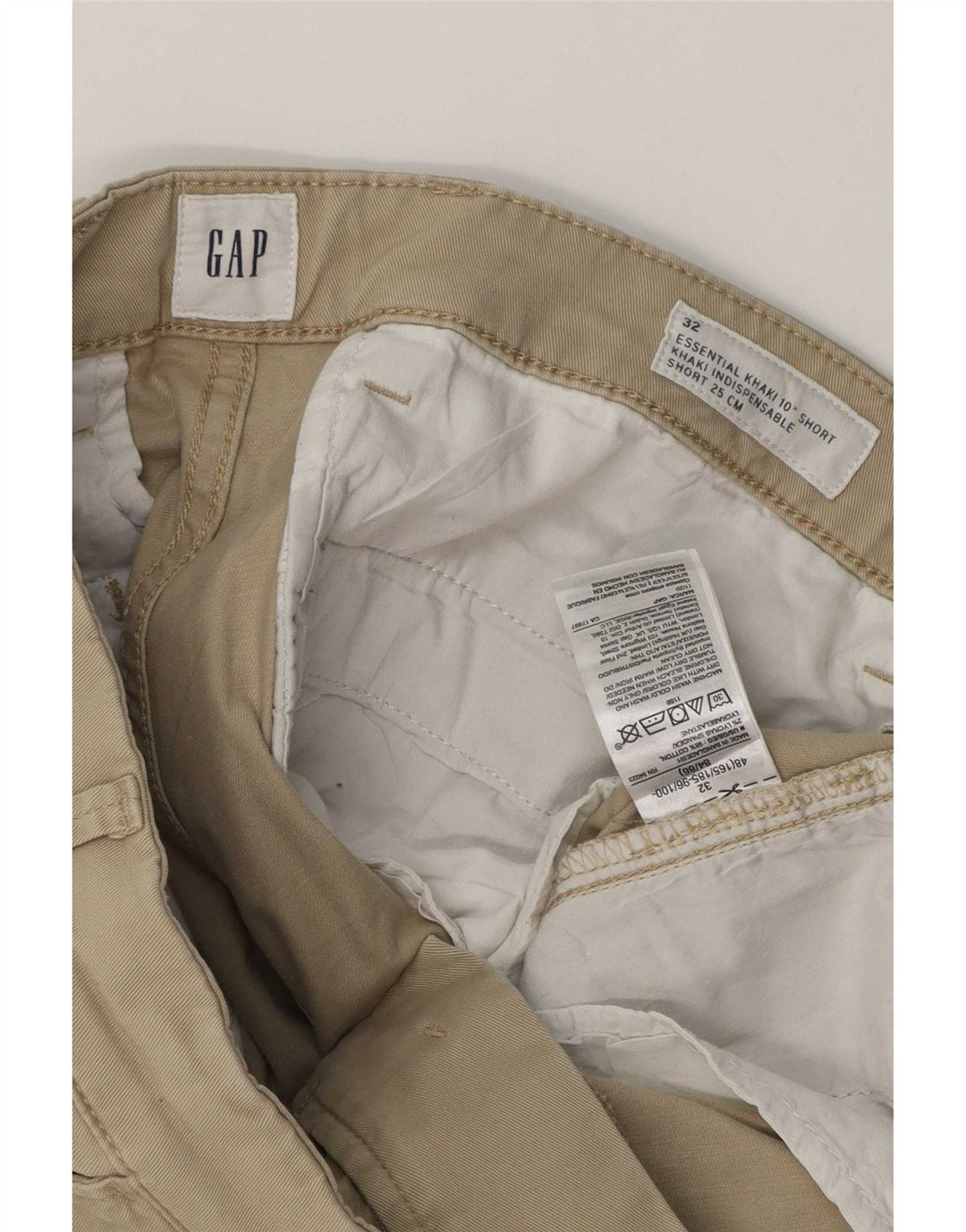 Męskie spodenki chino Gap W32, średnia bawełna khaki