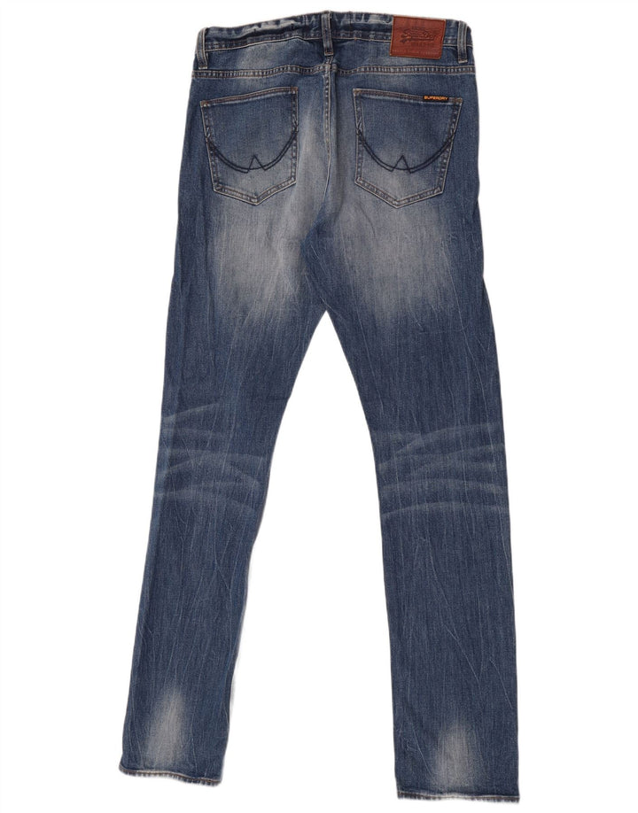 Męskie jeansy Superdry w trudnej sytuacji W32 L34, niebieska bawełna