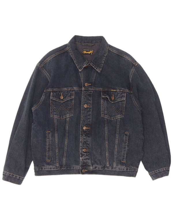 Męska kurtka dżinsowa Wrangler UK 42 XL, niebieska, bawełniana