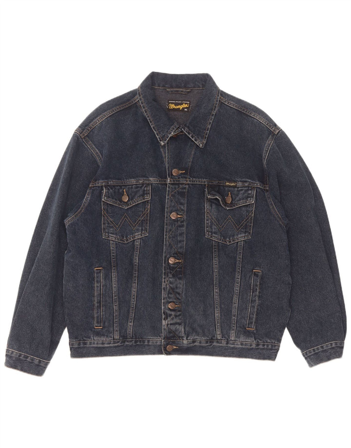 Męska kurtka dżinsowa Wrangler UK 42 XL, niebieska, bawełniana