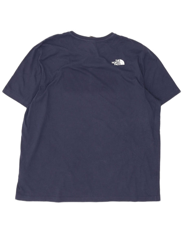 Męska koszulka z grafiką The North Face, 2XL, granatowa, bawełniana