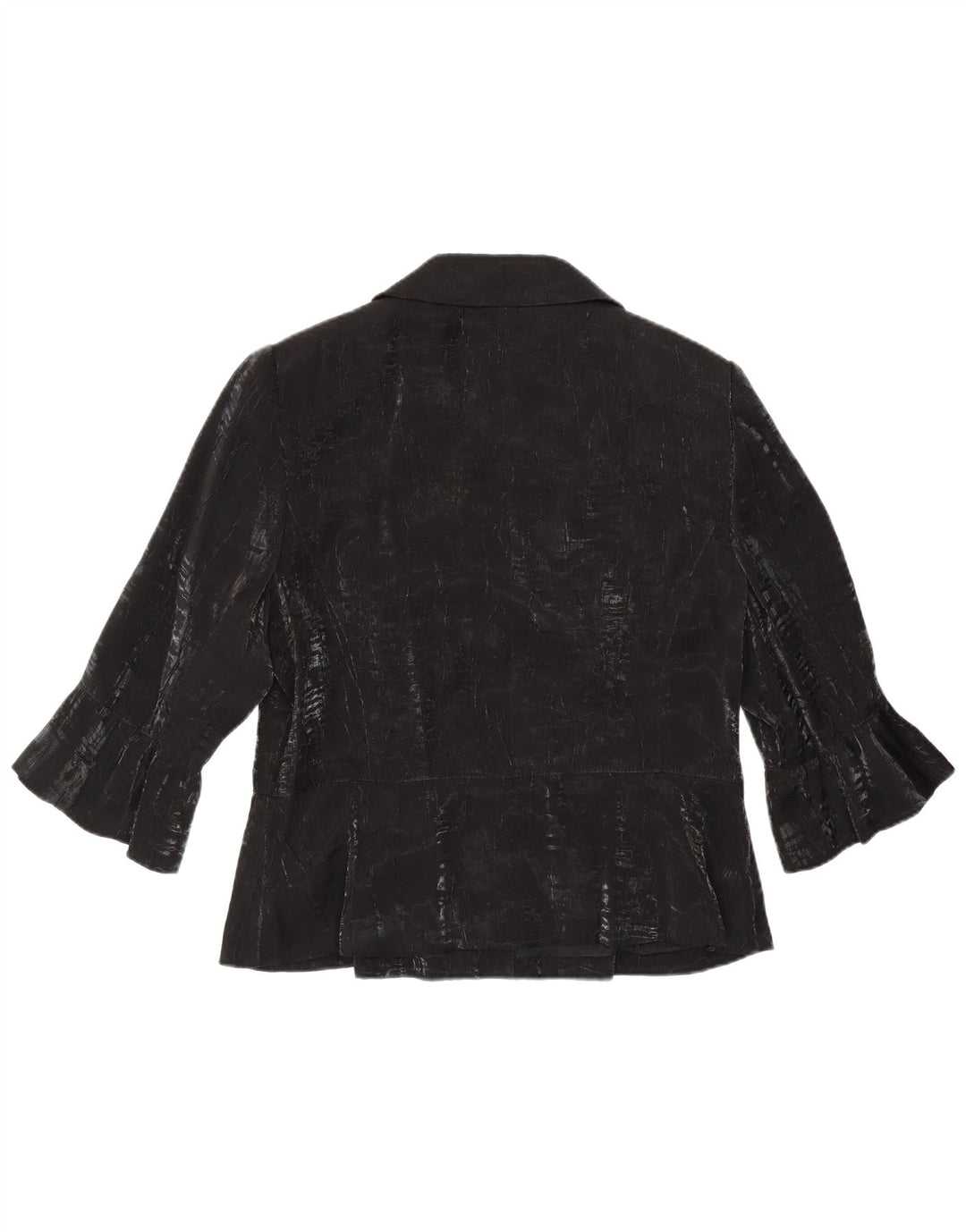 TUZZI Damska marynarka z rękawami 3/4, zapinana na 2 guziki, UK 18 XL, czarna wiskoza