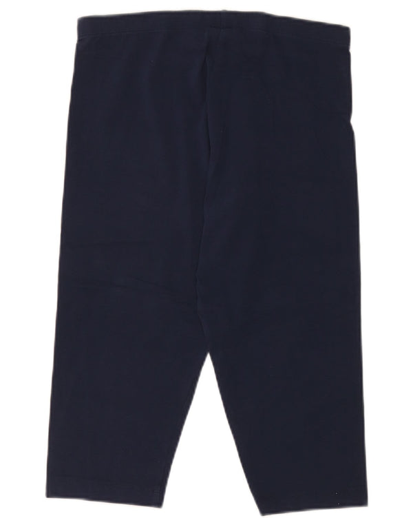Damskie legginsy Capri Champion UK 18 XL, granatowe, bawełniane