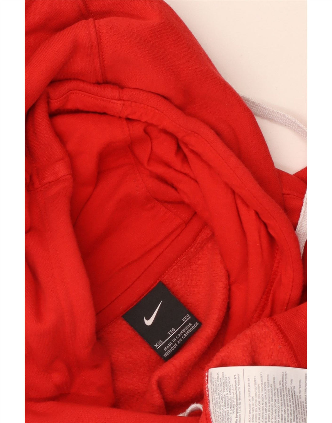 Męski sweter z kapturem Nike Graphic 2XL, czerwony, bawełniany