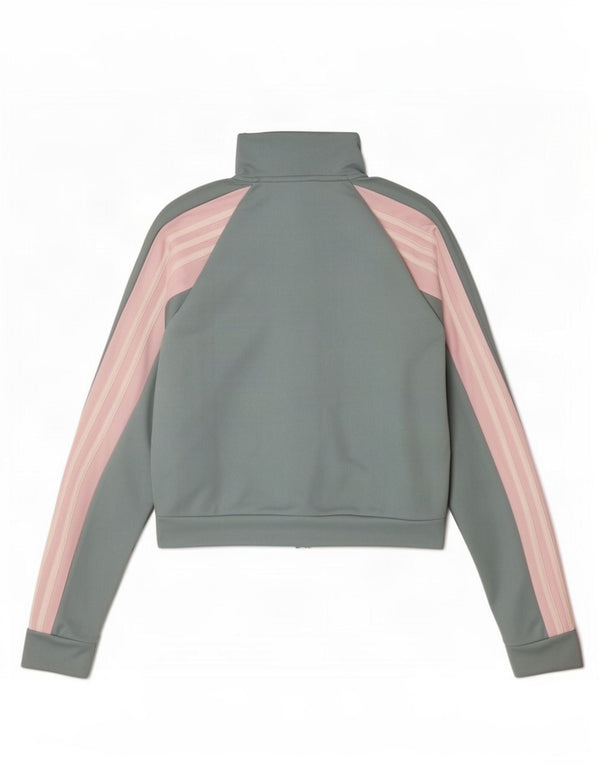 Damska kurtka dresowa Adidas Crop Top UK 8/10 Small Blue Colorblock