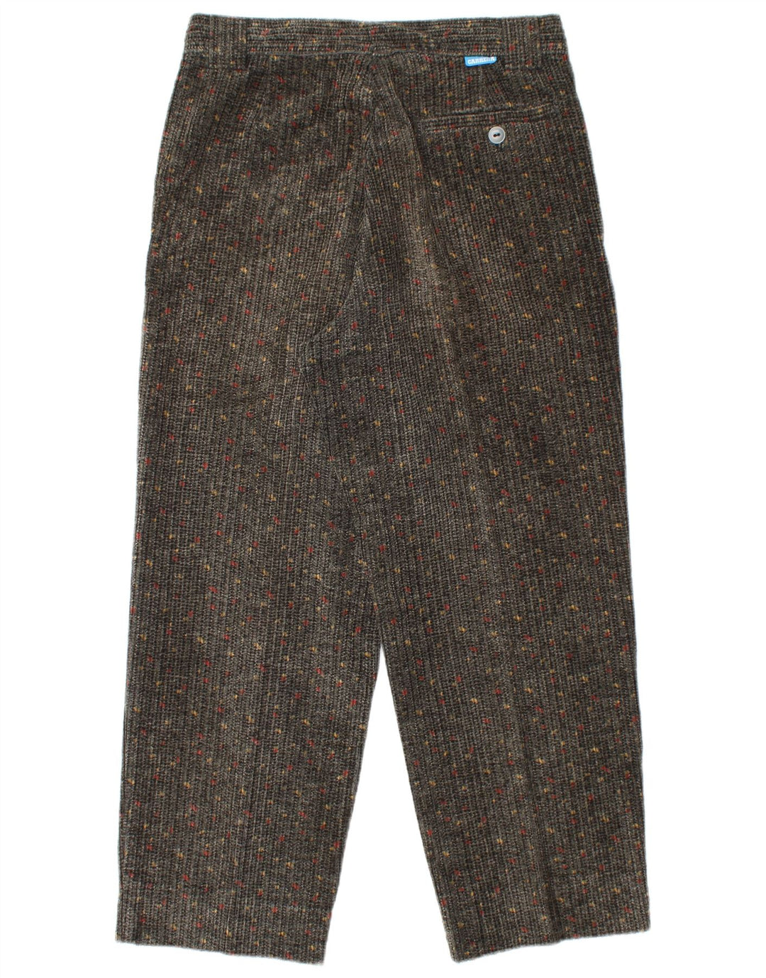 Damskie sztruksowe spodnie CARRERA z wysokim stanem IT 50 Large W34 L27 Szare