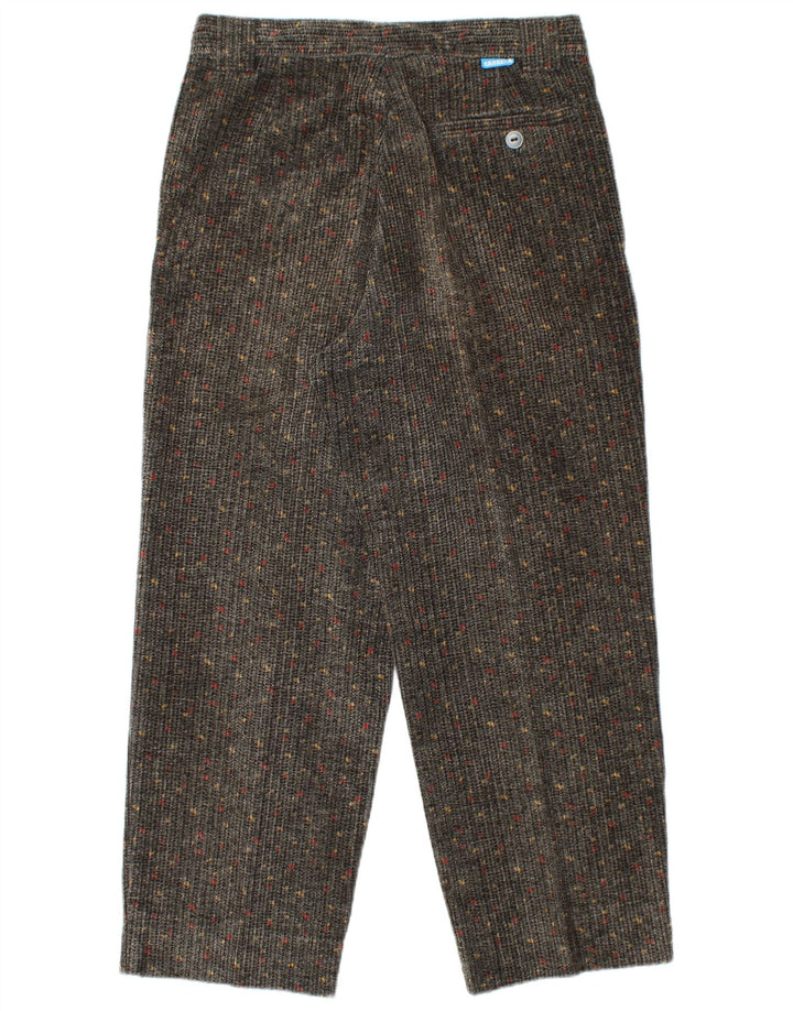 Damskie sztruksowe spodnie CARRERA z wysokim stanem IT 50 Large W34 L27 Szare