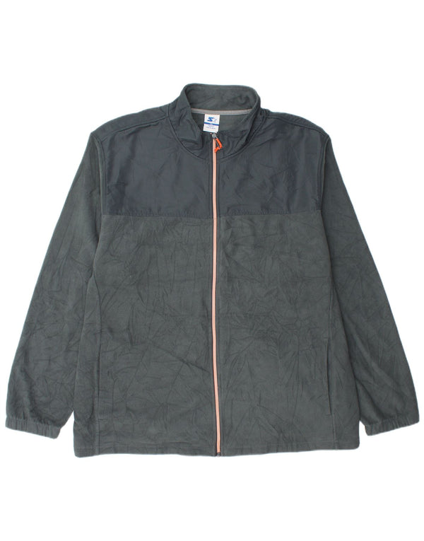 Męska kurtka polarowa Starter UK 44 2XL Szary poliester