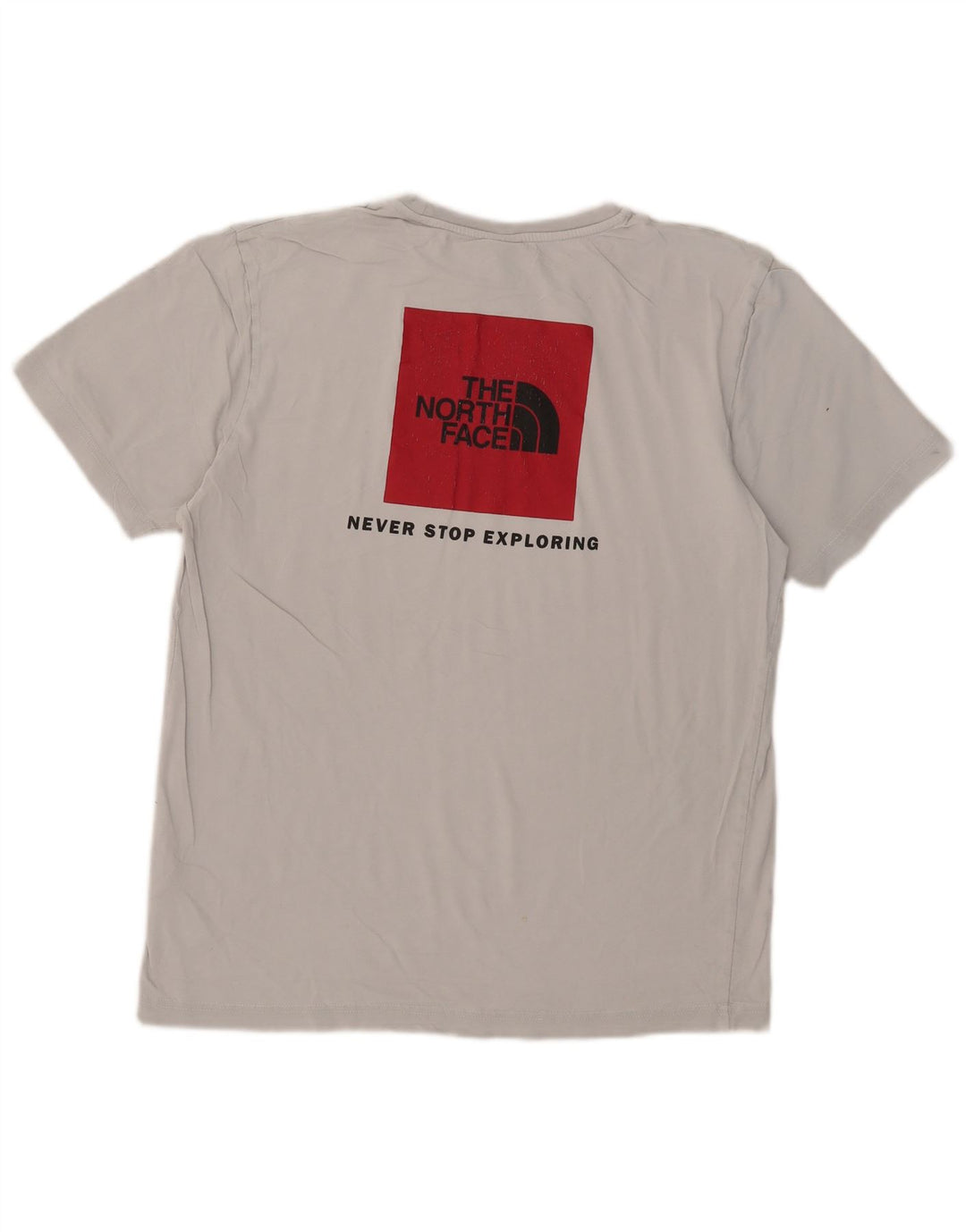Męski T-shirt z grafiką The North Face, średnioszary, bawełniany