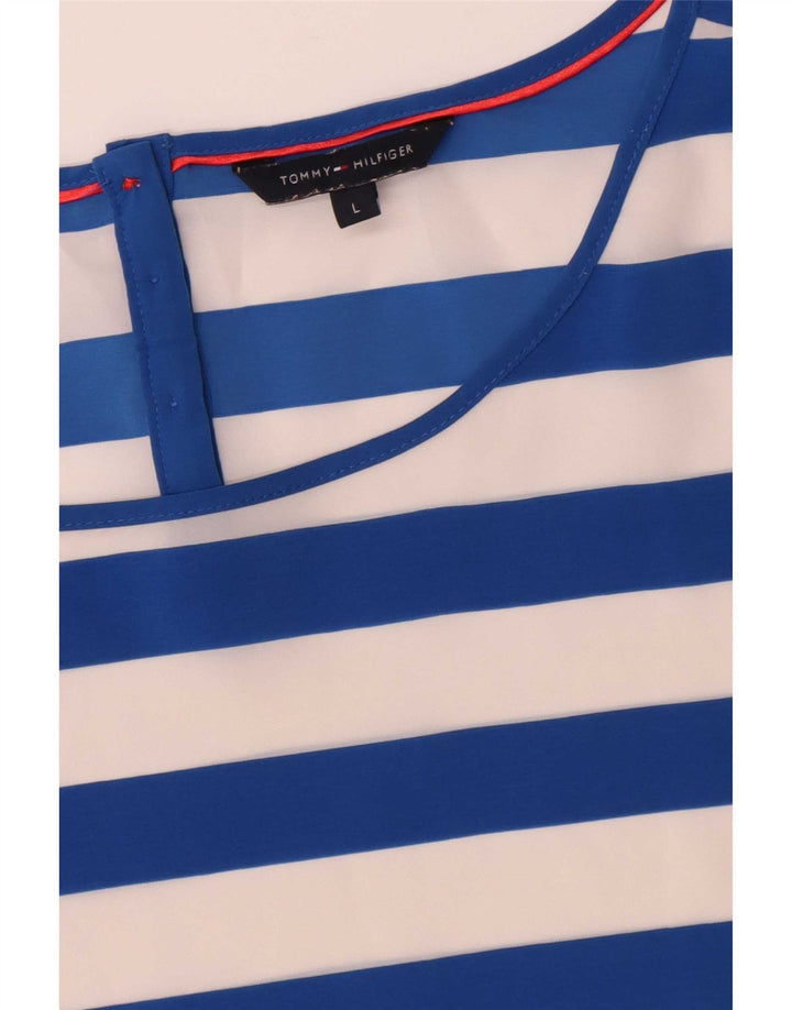 Damska bluzka Tommy Hilfiger UK 16 w duże niebieskie paski
