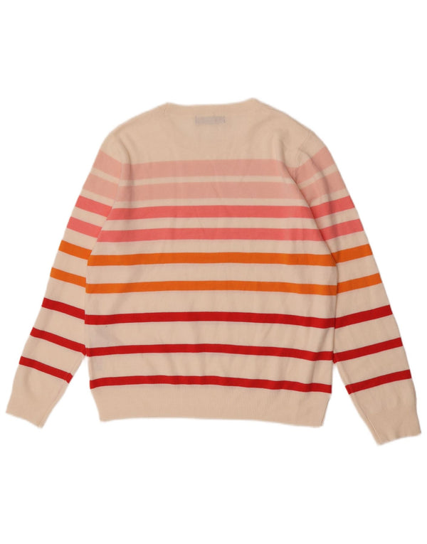 Marks & Spencer Damski sweter z dekoltem w łódkę, UK 14, średni złamanej bieli