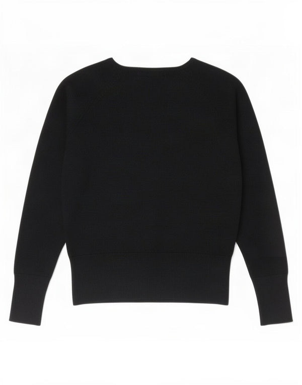 Marks & Spencer Damski sweter z dekoltem w łódkę, UK 10, mały, czarny