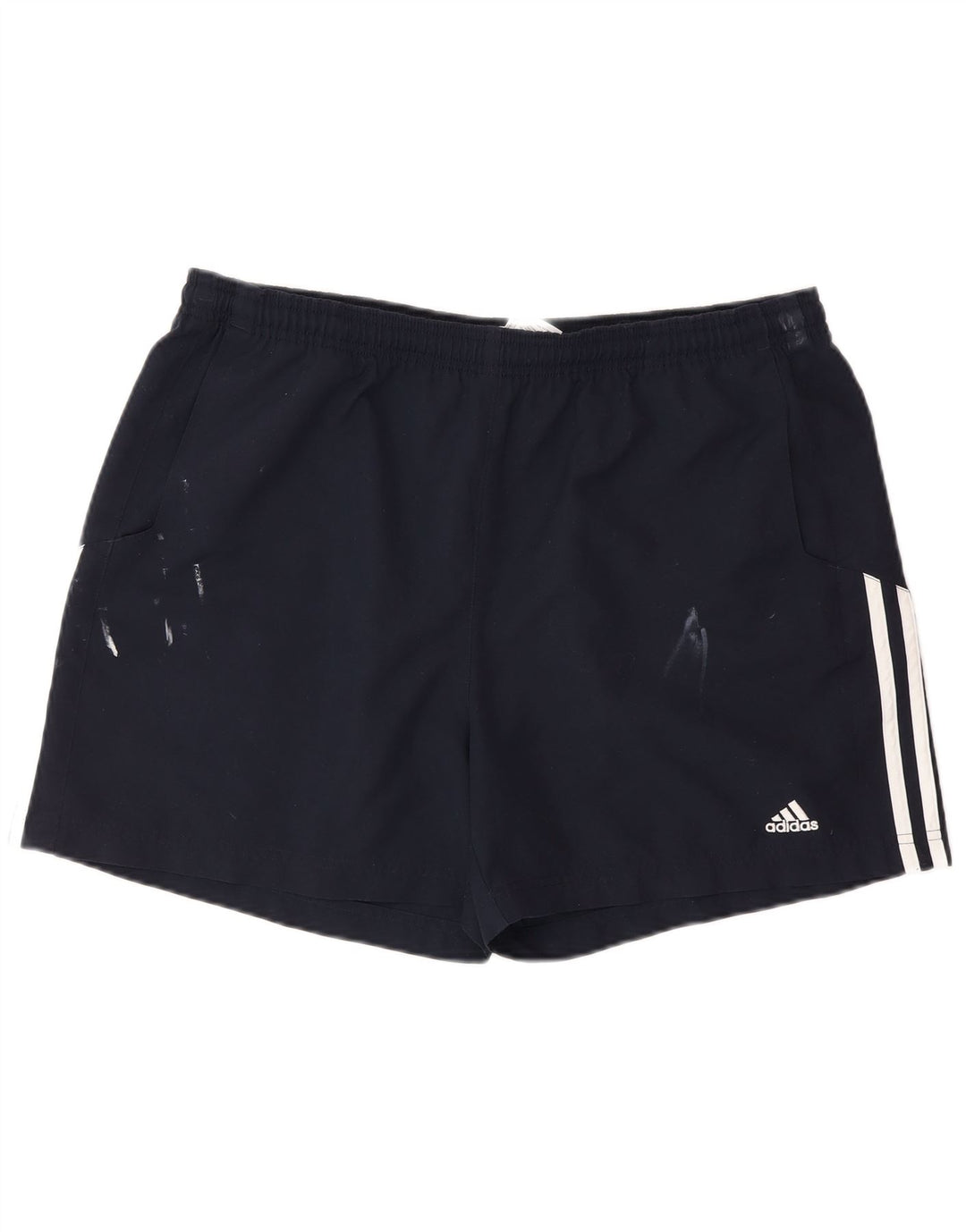 Damskie spodenki sportowe Adidas UK 18 XL granatowe, poliestrowe