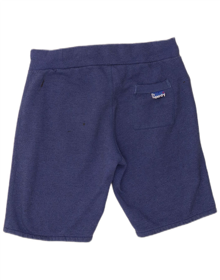Męskie spodenki sportowe Superdry Graphic, średnioniebieskie, bawełniane