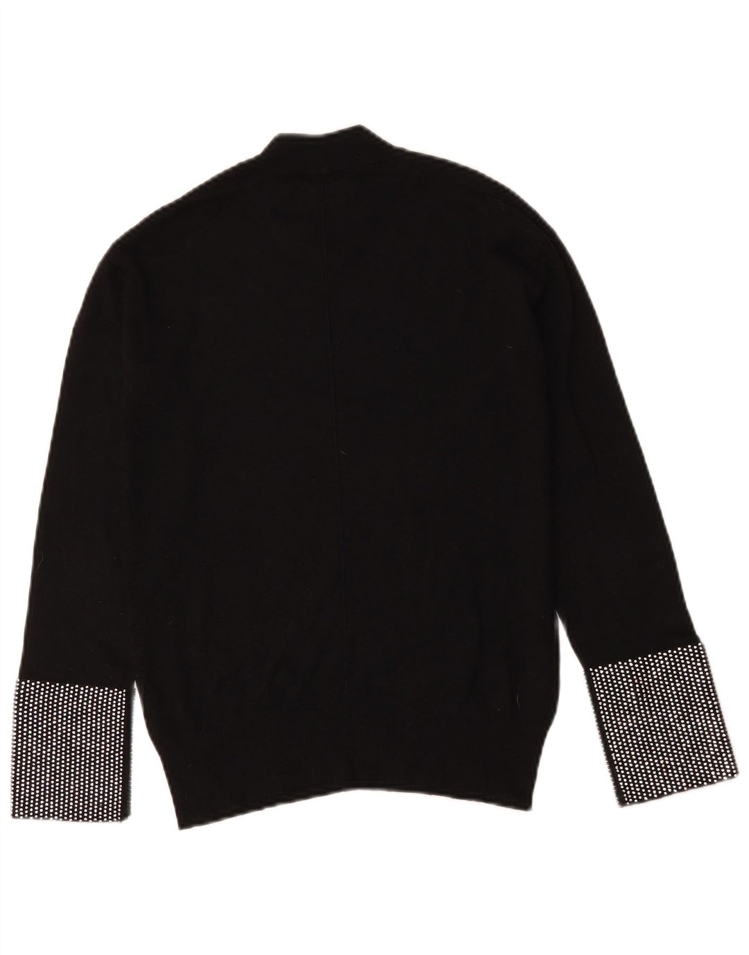 Damski sweter z golfem Pinko UK 12, średni czarny geometryczny