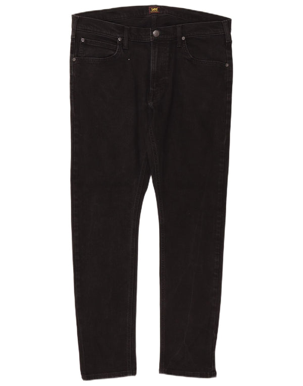 Męskie jeansy Lee Luke Tapered W36 L32 z czarnej bawełny