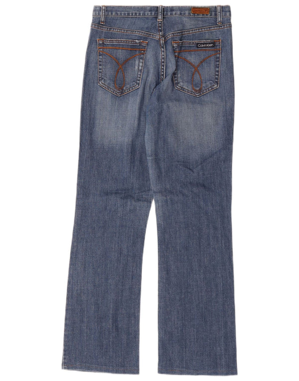 Damskie jeansy Calvin Klein Bootcut US 6 Medium W32 L31 Niebieska bawełna