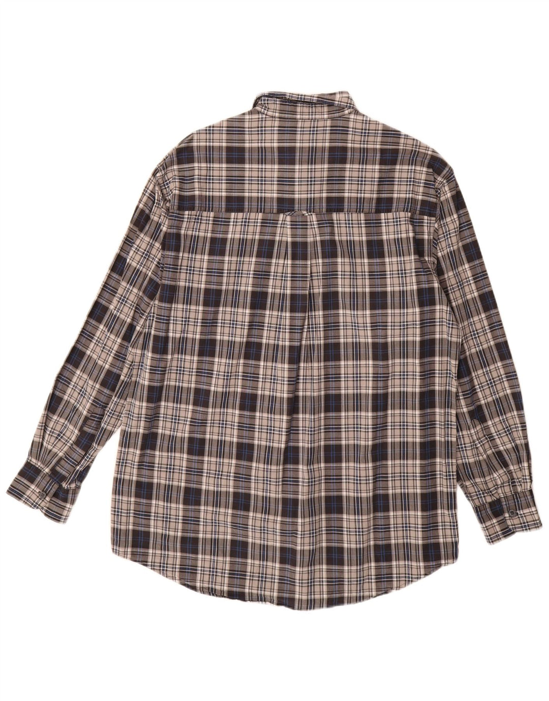 Męska koszula flanelowa Chaps Ralph Lauren w średnią szarą kratkę, bawełniana