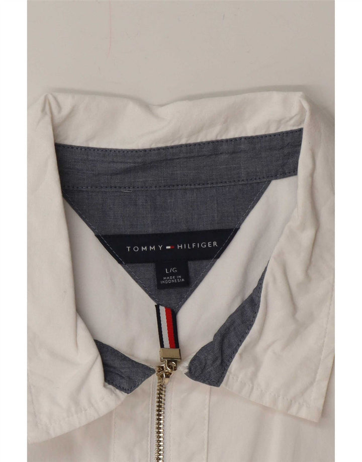 Damska koszula pulowerowa Tommy Hilfiger UK 16, duża, biała
