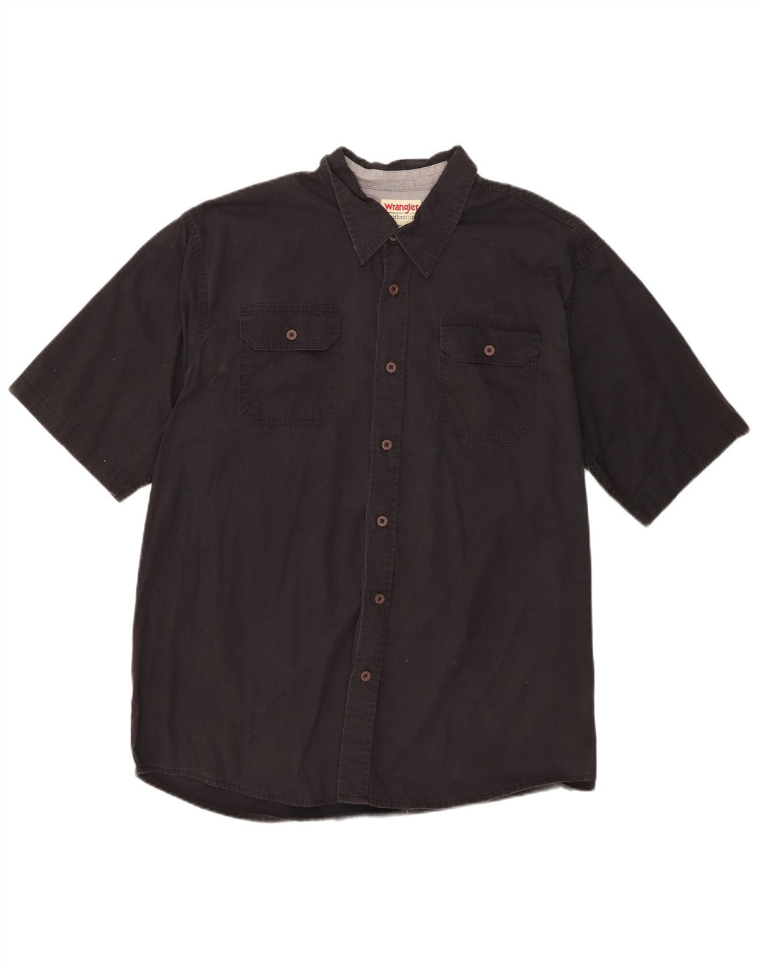 Koszula męska z krótkim rękawem Wrangler XL, czarna, bawełniana