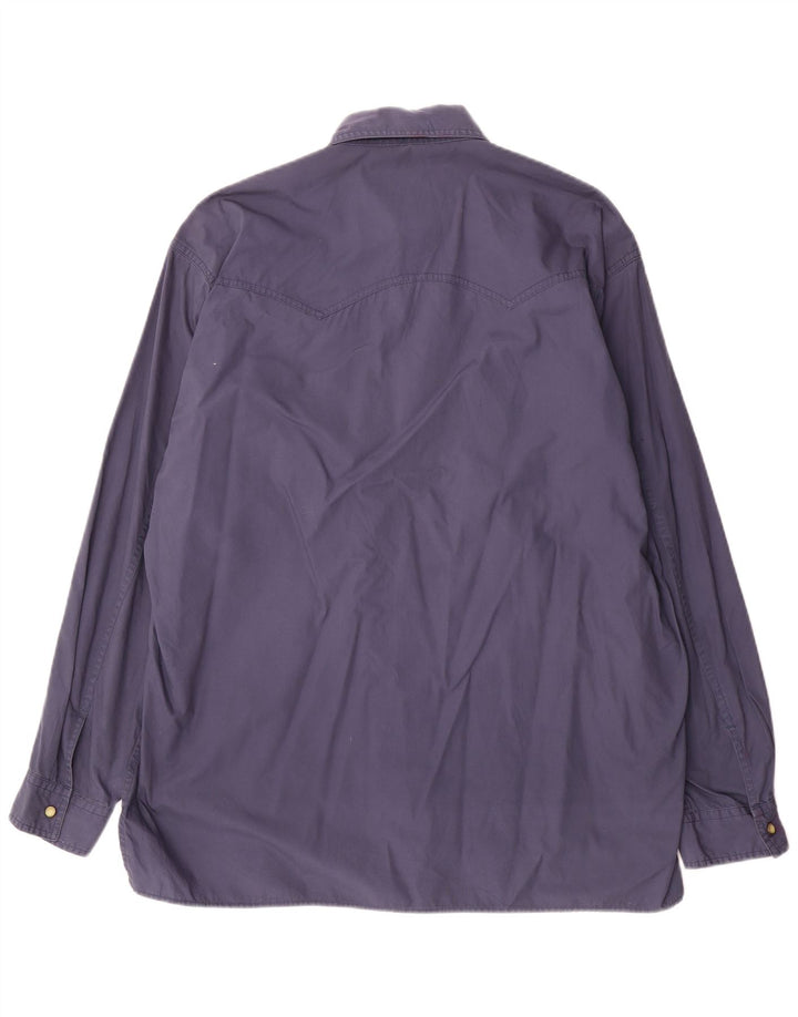 Koszula męska Marlboro Classics, duża, granatowa, bawełniana