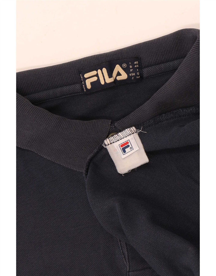 Męska koszulka polo Fila IT 46, mała, granatowa, bawełniana