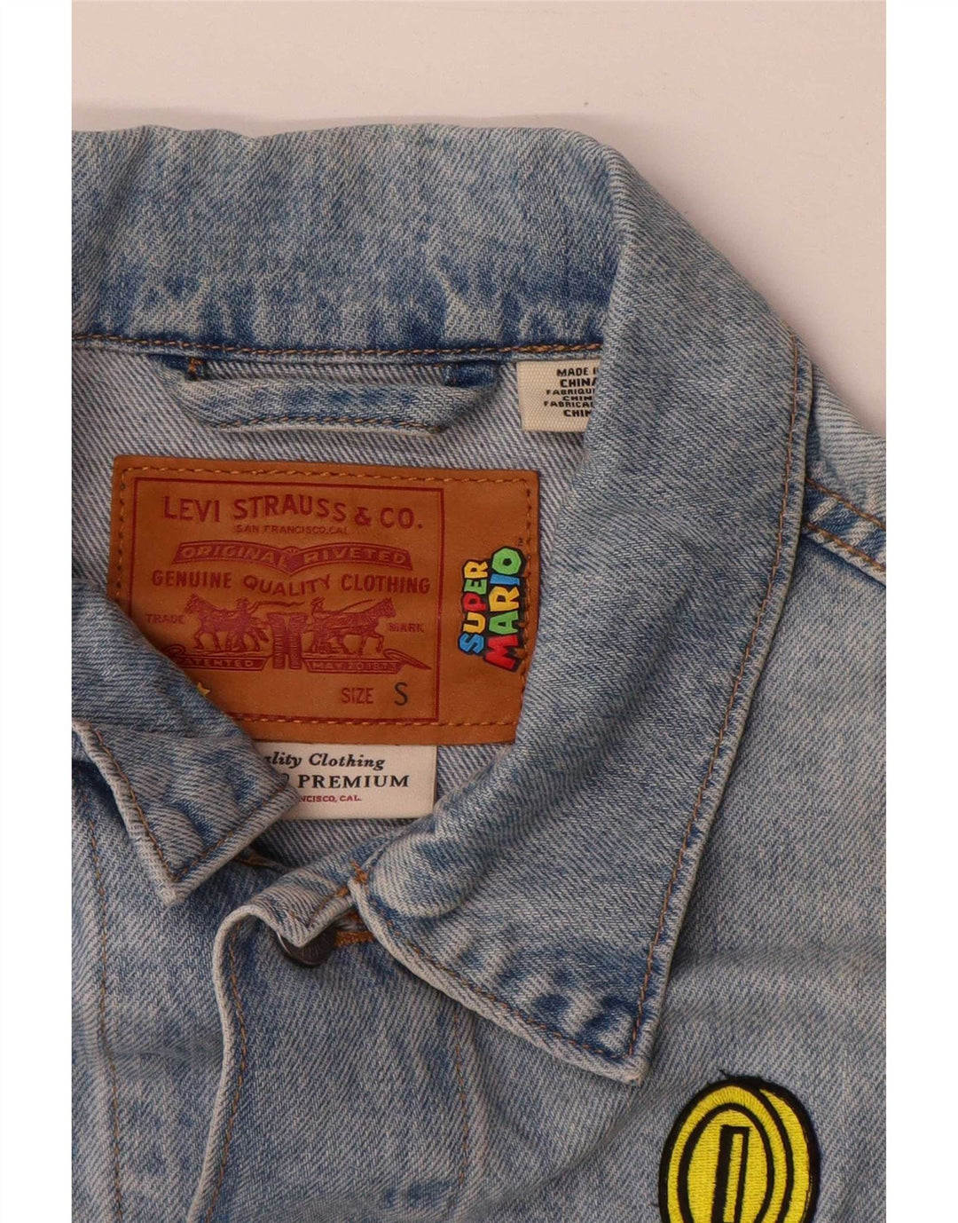 Dziewczęca kurtka dżinsowa Levi's Graphic 13-14 lat, mała, niebieska, bawełniana