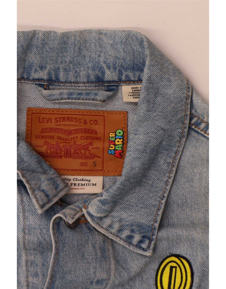 Dziewczęca kurtka dżinsowa Levi's Graphic 13-14 lat, mała, niebieska, bawełniana