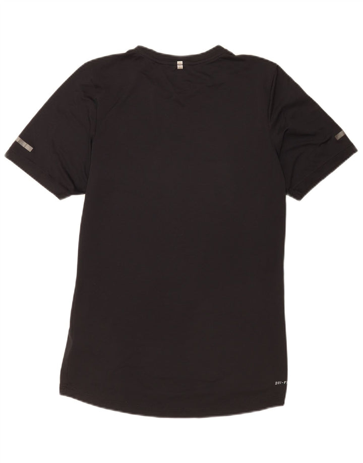 Męski T-shirt z grafiką Nike Dri Fit, mały, czarny poliester