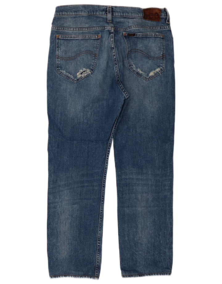 Męskie jeansy Lee Rider Straight W34 L26 Niebieskie, bawełniane