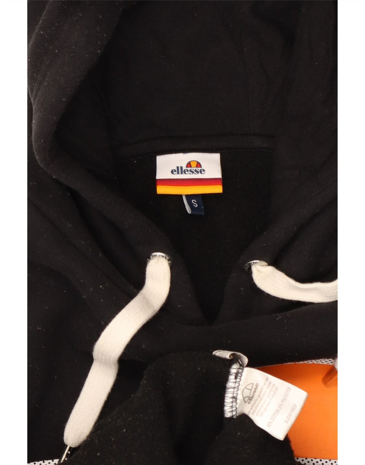Męski sweter z kapturem Ellesse, mały, czarny, bawełniany