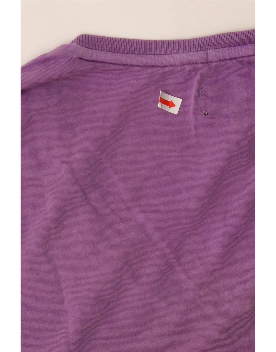 ARMANI Womens T-Shirt Top UK 14 Medium Purple Cotton Vintage Armani and Second-Hand Armani from Messina Hembry 