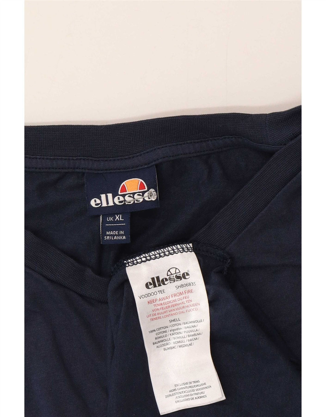 Męska koszulka z grafiką Ellesse, góra XL, niebieska bawełna
