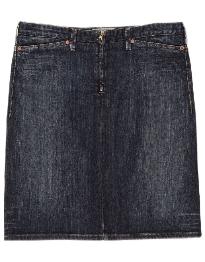 Spódnica dżinsowa damska Benetton IT 44 Medium W32 Granatowa bawełna
