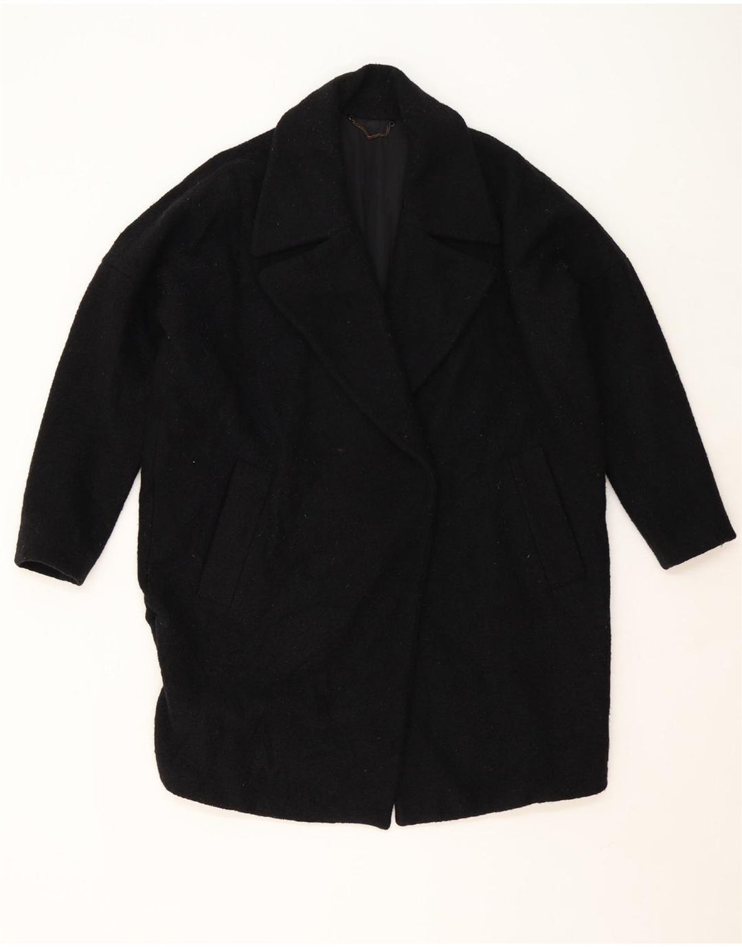 ALL SAINTS Womens Oversized Overcoat UK 10 Small Black Wool Vintage All Saints and Second-Hand All Saints from Messina Hembry 
