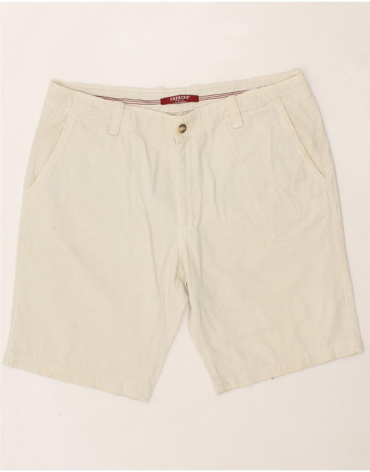 CARRERA Mens Chino Shorts W38 XL White Cotton Vintage Carrera and Second-Hand Carrera from Messina Hembry 