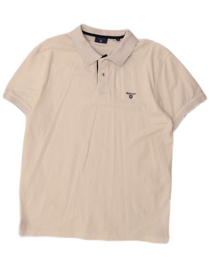 Męska koszulka polo Gant XL, biała