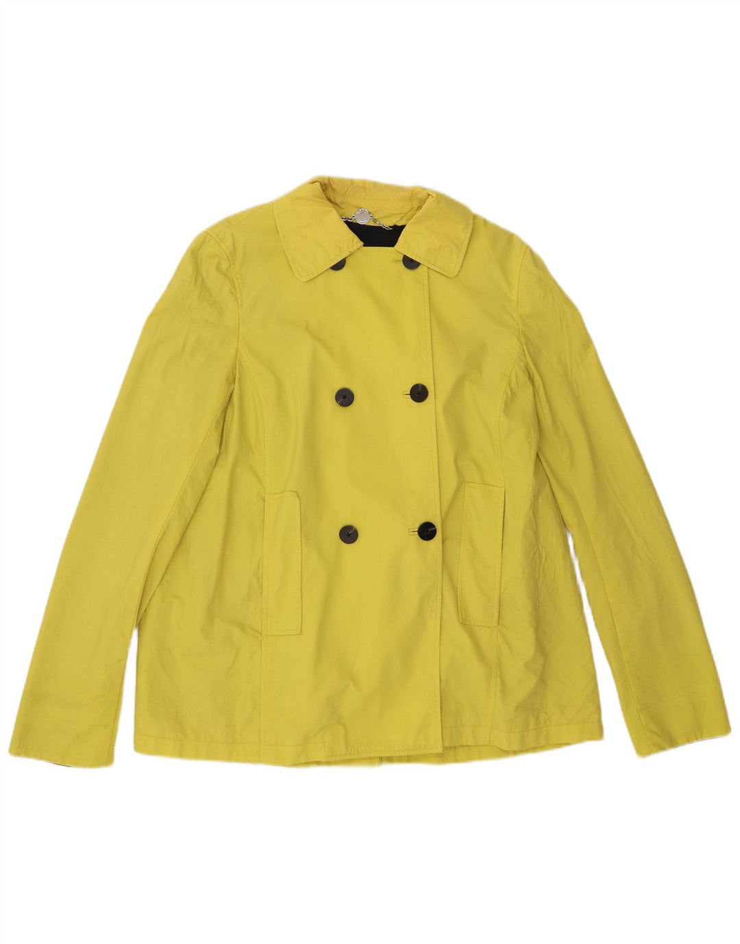 Płaszcz damski Hobbs Pea Coat UK 12, średni żółty bawełniany