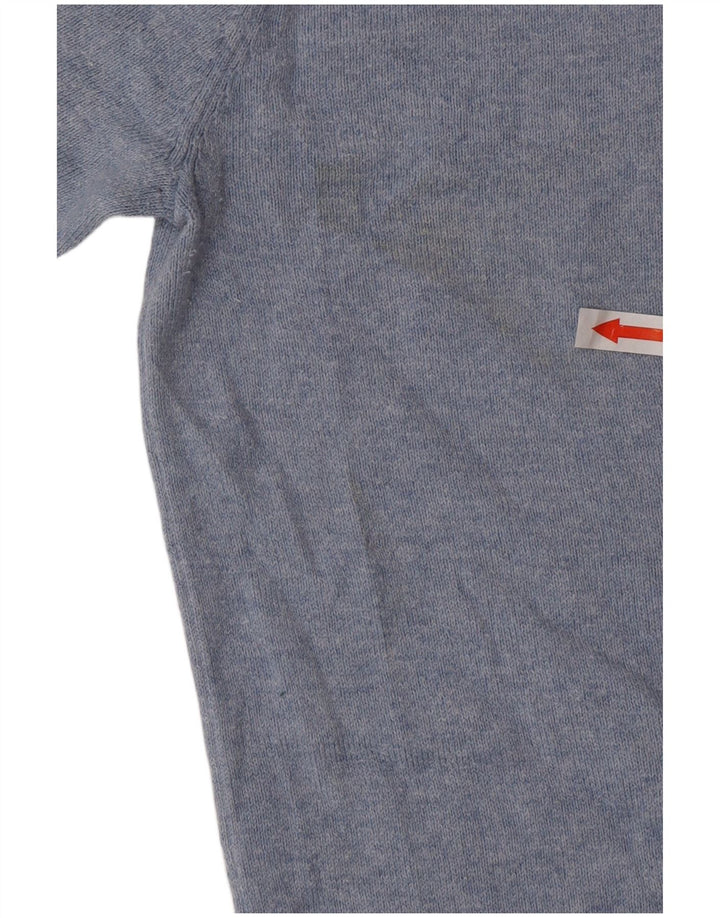 Jack Wills Męski sweter z okrągłym dekoltem, mały, niebieski, bawełniany