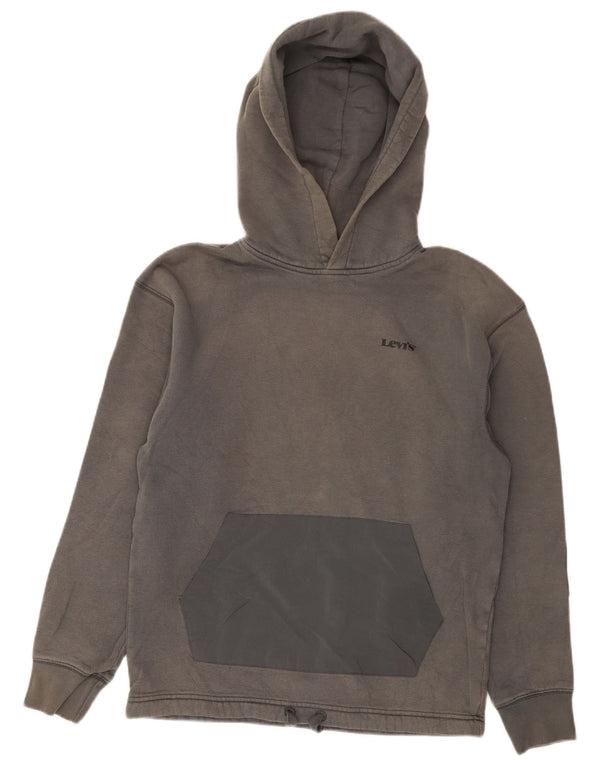 Męska bluza z kapturem Levi's o swobodnym kroju XS, szara