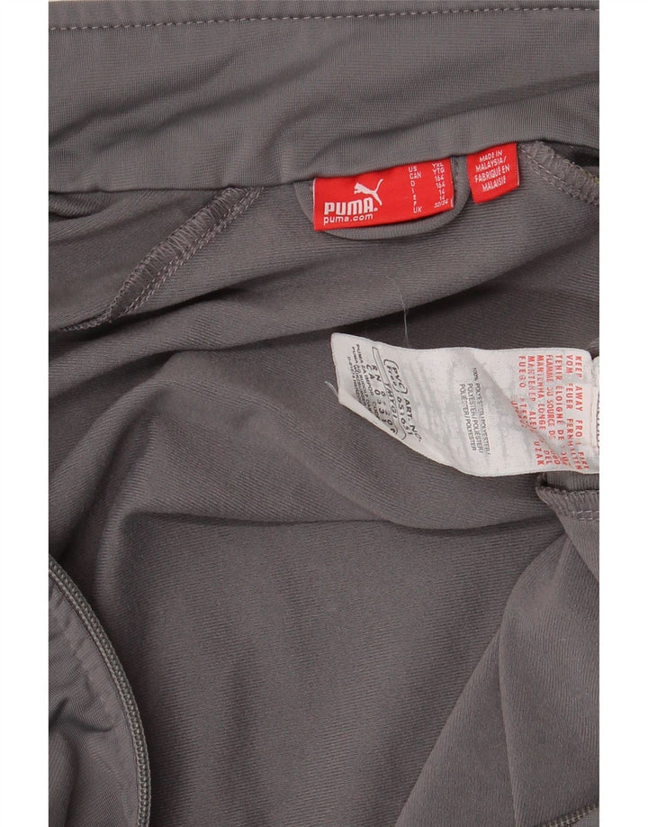 Chłopięca kurtka dresowa PUMA, 13-14 lat, szary poliester