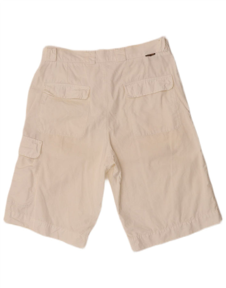 Męskie spodenki cargo Lacoste, rozmiar 40, średnie W32, biała bawełna