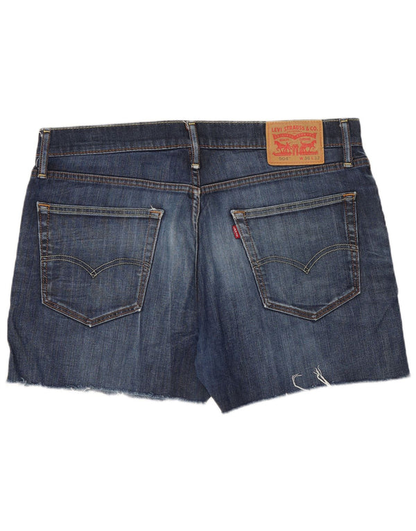 Levi's Mens 504 Denim Shorts W36 Large Blue Cotton