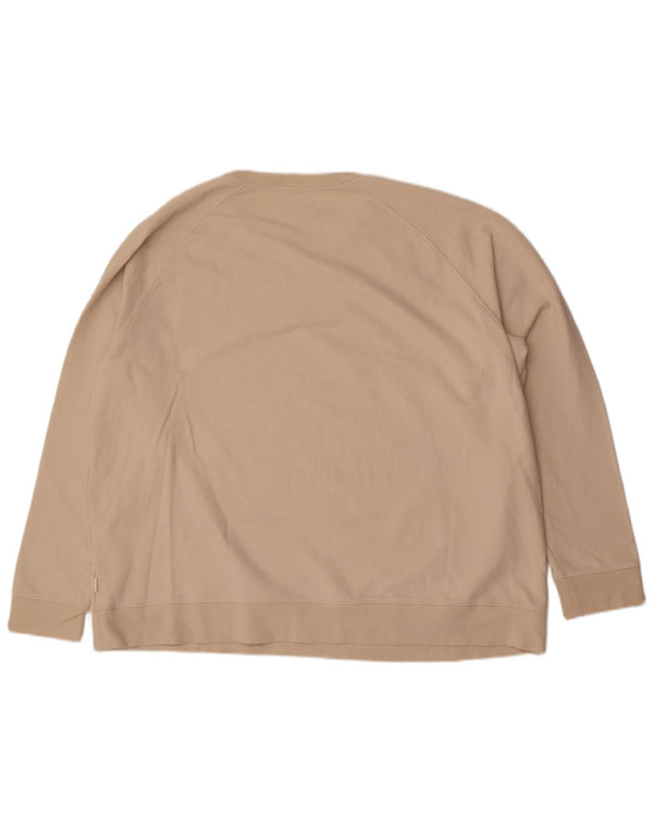 Marks & Spencer Damska bluza dresowa UK 22 3XL beżowa bawełna