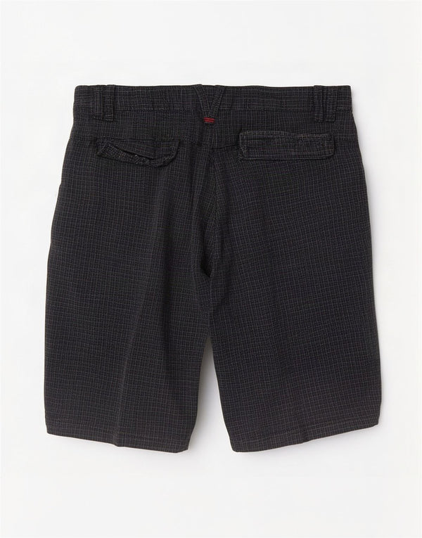 Męskie spodenki chino Vans W32, bawełniana średnia czarna kratka