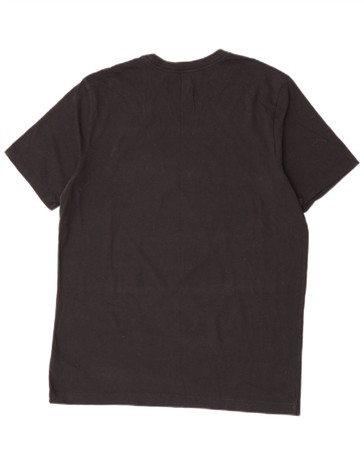 Męski T-shirt z grafiką Nike, duży, czarny, bawełniany