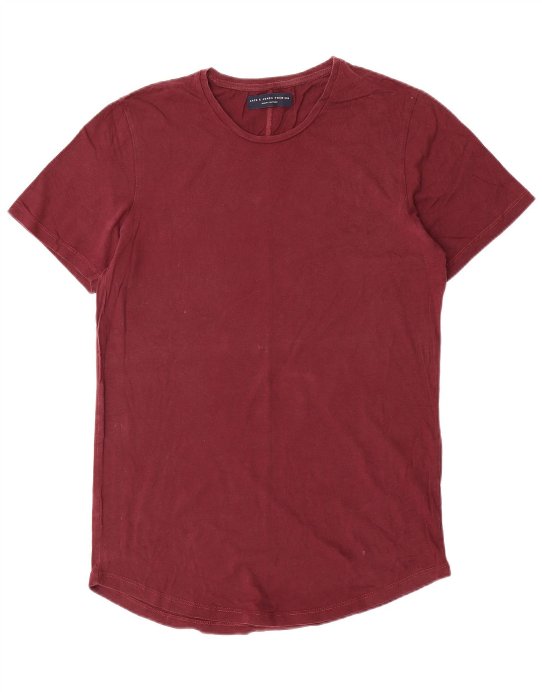 T-shirt męski Jack & Jones, średni, bordowy bawełniany