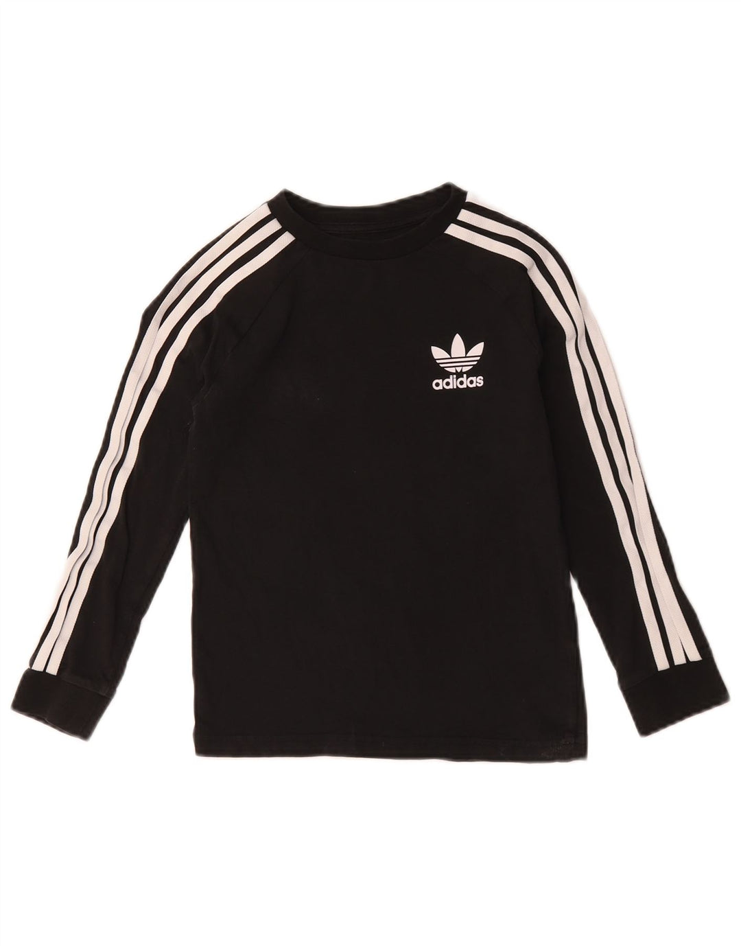 Chłopięca koszulka Adidas z długim rękawem, 7-8 lat, czarna bawełna